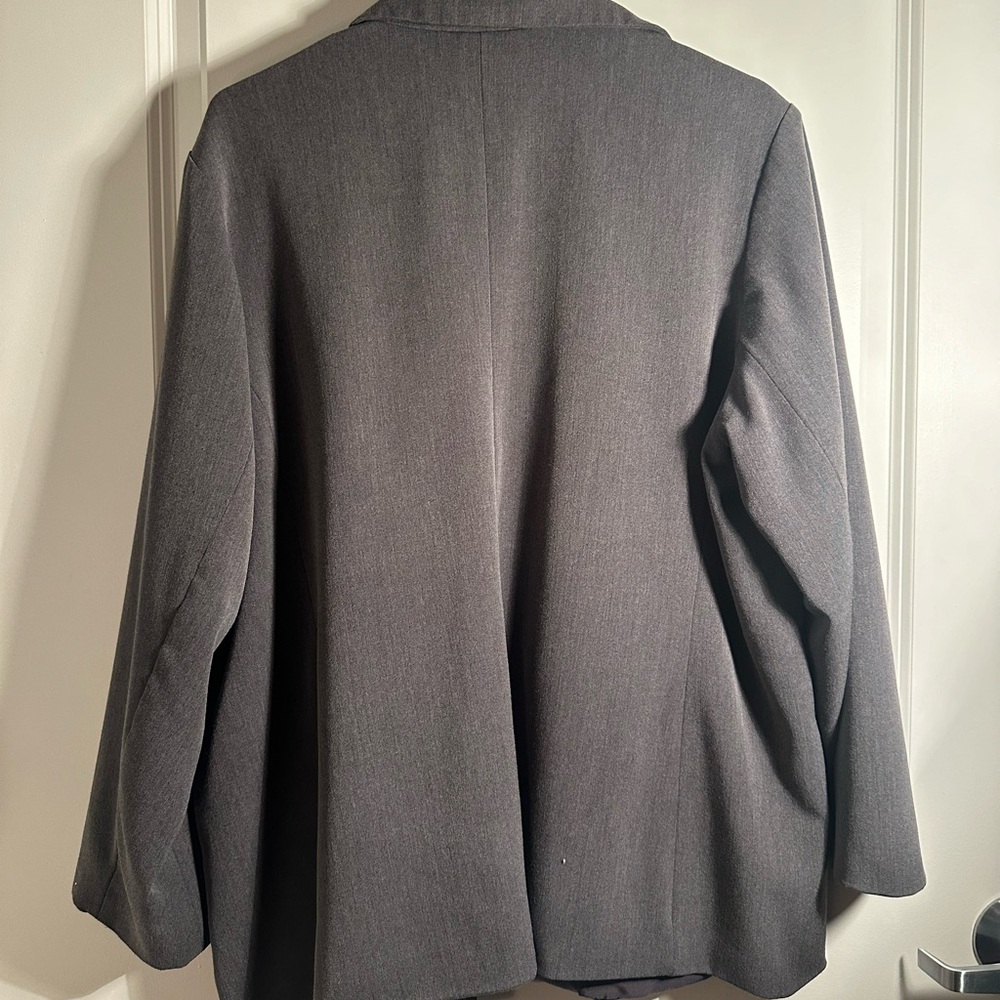Dialogue Gray Steel Buttoned Jacket - Picture 3 of 6
